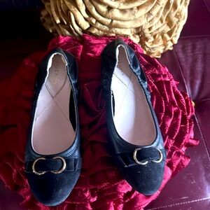 Cole Haan suede and leather ballerina flats size 7.5, brand  new.